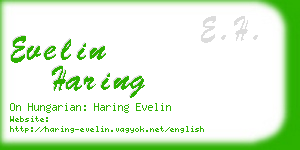 evelin haring business card